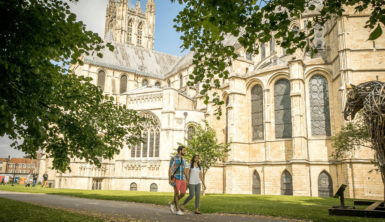 CC Couple Walking In The Precincts