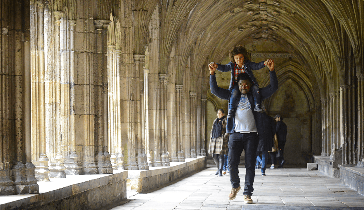 CC Father And Son In The Great Cloister